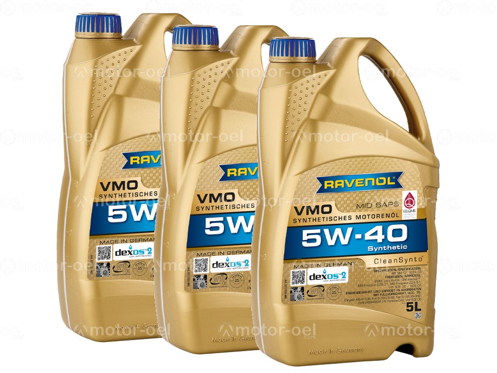 15 Liter (3x5L) RAVENOL VMO SAE 5W-40 1111133