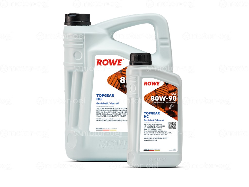 ROWE HIGHTEC TOPGEAR SAE 80W-90 HC, 6 Liter (5L+1L), 25000