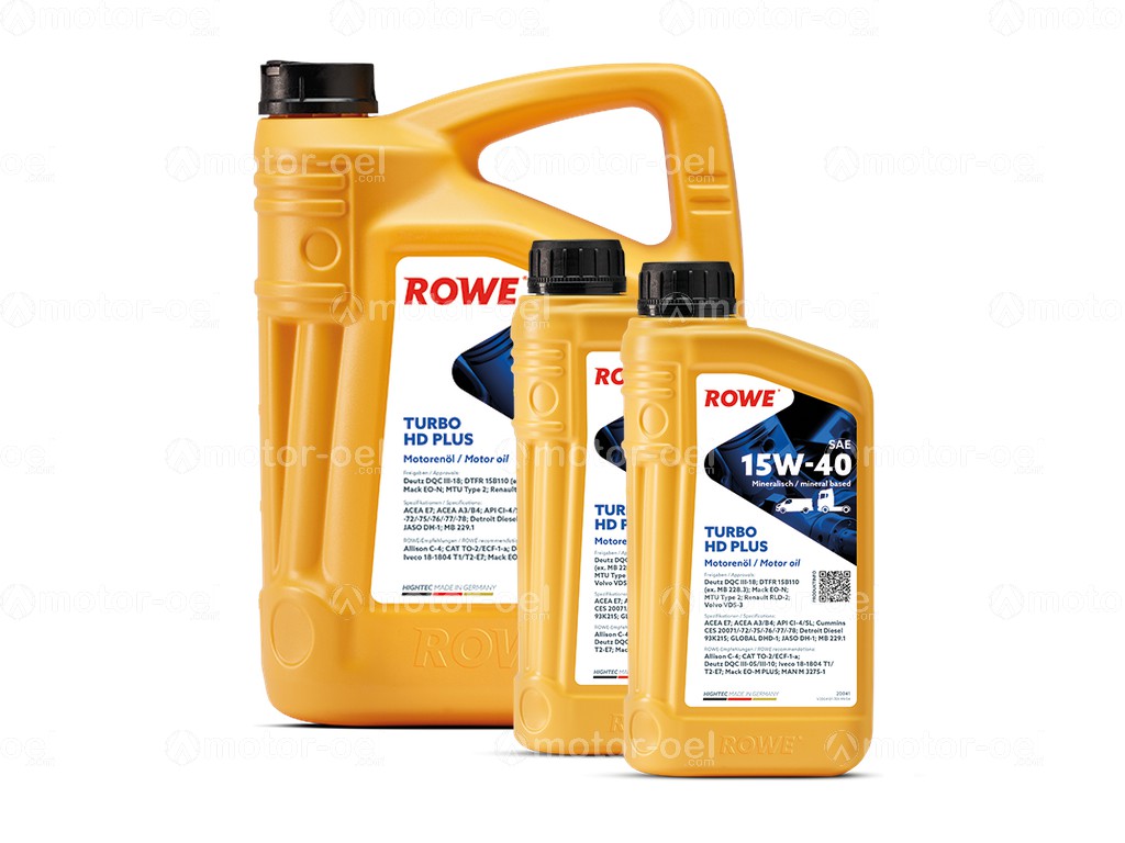 ROWE HIGHTEC TURBO HD SAE 15W-40 PLUS, 7 Liter (5L+2L), 20041