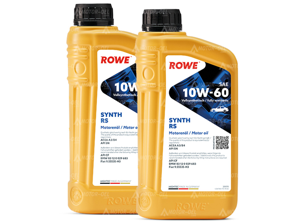 ROWE HIGHTEC SYNTH RS SAE 10W-60, 2 Liter (2x1L), 20070