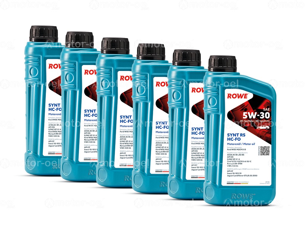 ROWE HIGHTEC SYNT RS SAE 5W-30 HC-FO, 6 Liter (6x1L), 20146