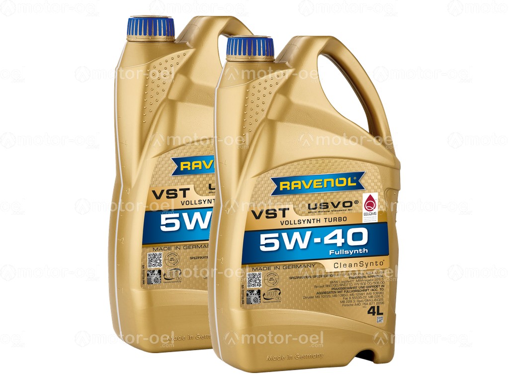 8 Liter (2x4L) RAVENOL VollSynth Turbo VST SAE 5W-40, 1111136