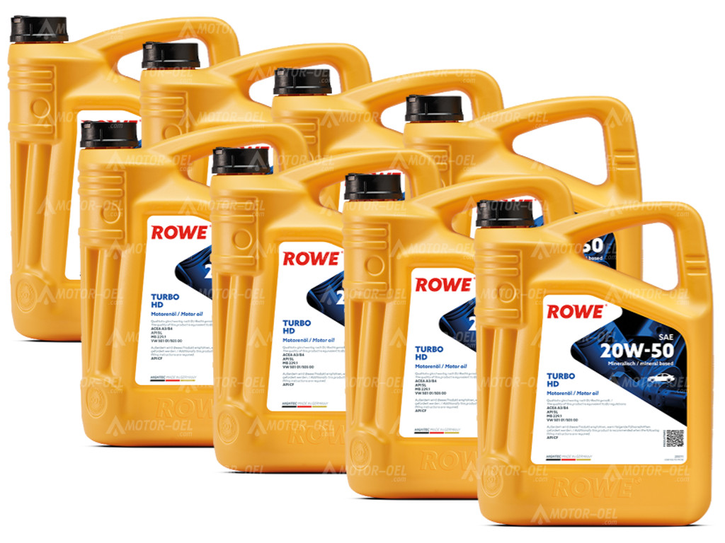 ROWE HIGHTEC TURBO HD SAE 20W-50, 40 Liter (8x5L), 20011