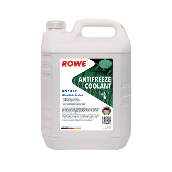 ROWE HIGHTEC ANTIFREEZE COOLANT AN 18 LC, 5 Liter, 21133 ROWE HIGHTEC ANTIFREEZE COOLANT AN 18 LC, 5 Liter, 21133