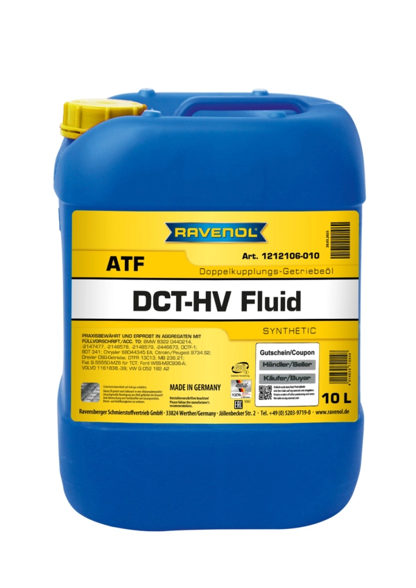 10 Liter RAVENOL DCT-HV Fluid 1212106