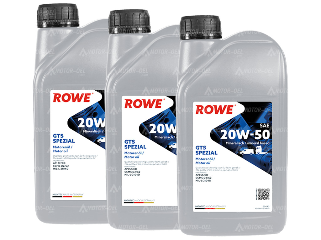 ROWE HIGHTEC GTS SPEZIAL SAE 20W-50, 3 Liter (3x1L), 20042