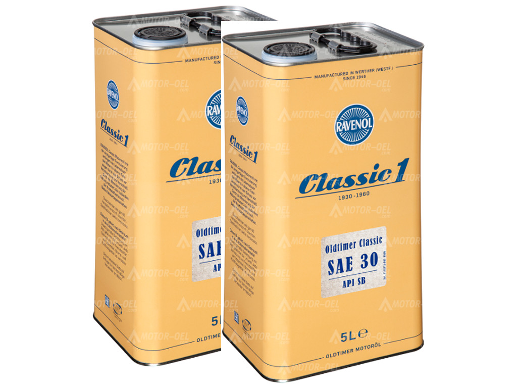 RAVENOL Oldtimer Classic SAE 30 API SB, 10 (2x5) Ltr.