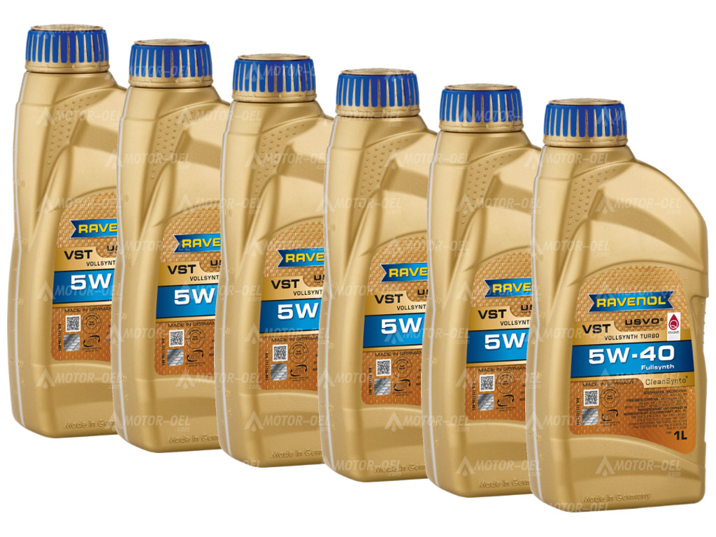 RAVENOL VollSynth Turbo VST SAE 5W-40, 6 Liter (6x1L), 1111136