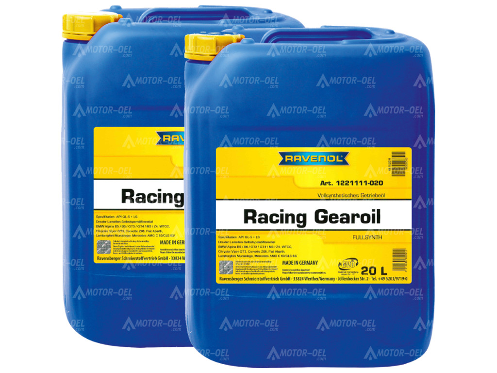 RAVENOL Racing Gearoil GL-5 + LS  40 (2x20) Ltr. 