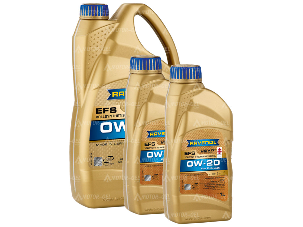 RAVENOL EFS EcoFullSynth. SAE 0W-20 6 Liter (4L+2L), 1111105