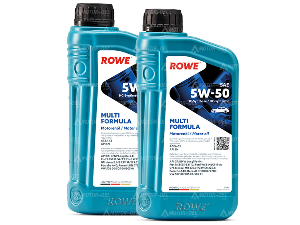 ROWE HIGHTEC MULTI FORMULA SAE 5W-50, 2 Liter (2x1L), 20148