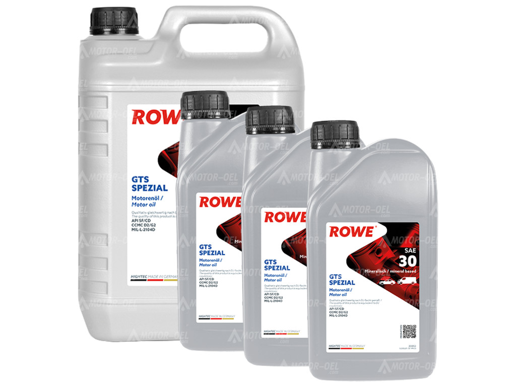 ROWE HIGHTEC GTS SPEZIAL SAE 30, 8 Liter (5L+3L), 20052
