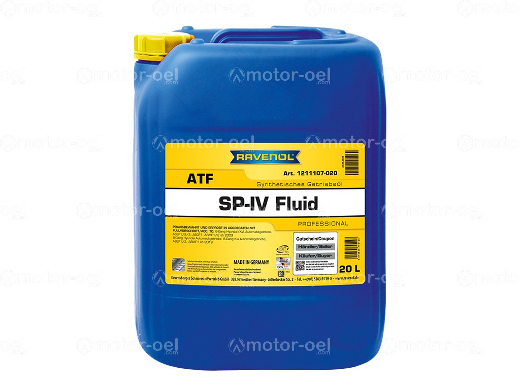 160 Liter (8x20L) RAVENOL ATF SP-IV Fluid 1211107