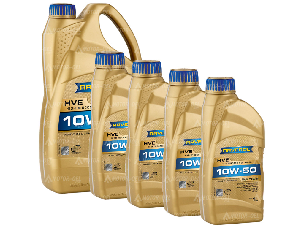 RAVENOL HVE High Viscosity Ester Oil SAE 10W-50 9 (5+4) Ltr.