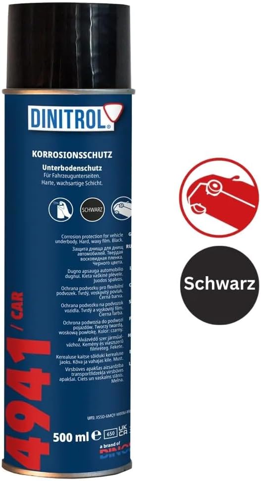 12 x 500 ml. DINITROL 4941/CAR SPRAY Unterbodenschutz