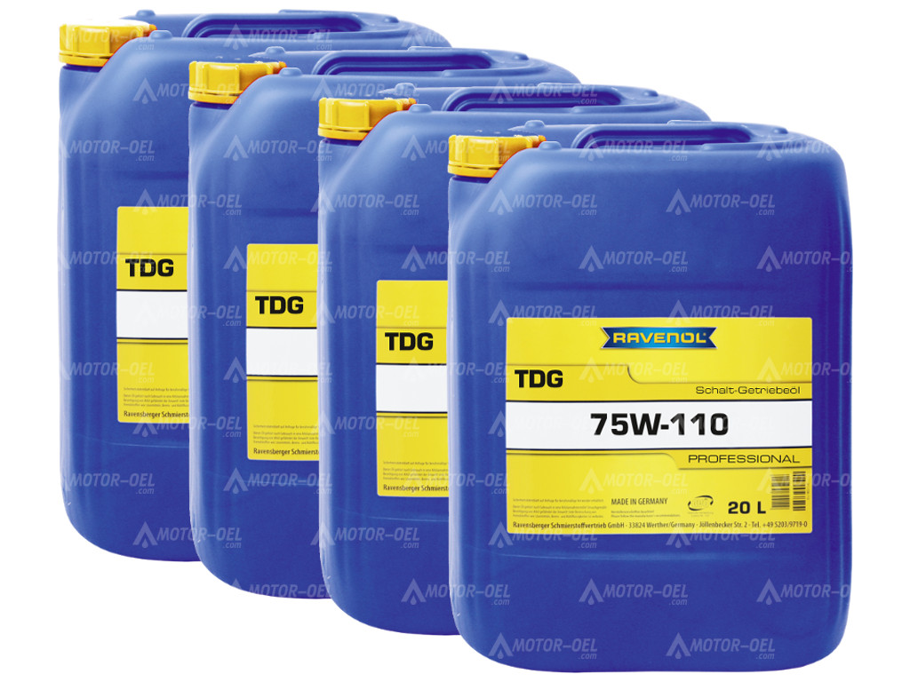 RAVENOL TDG 75W-110 Getriebeöl, 80 Liter (4x20L), 1221109