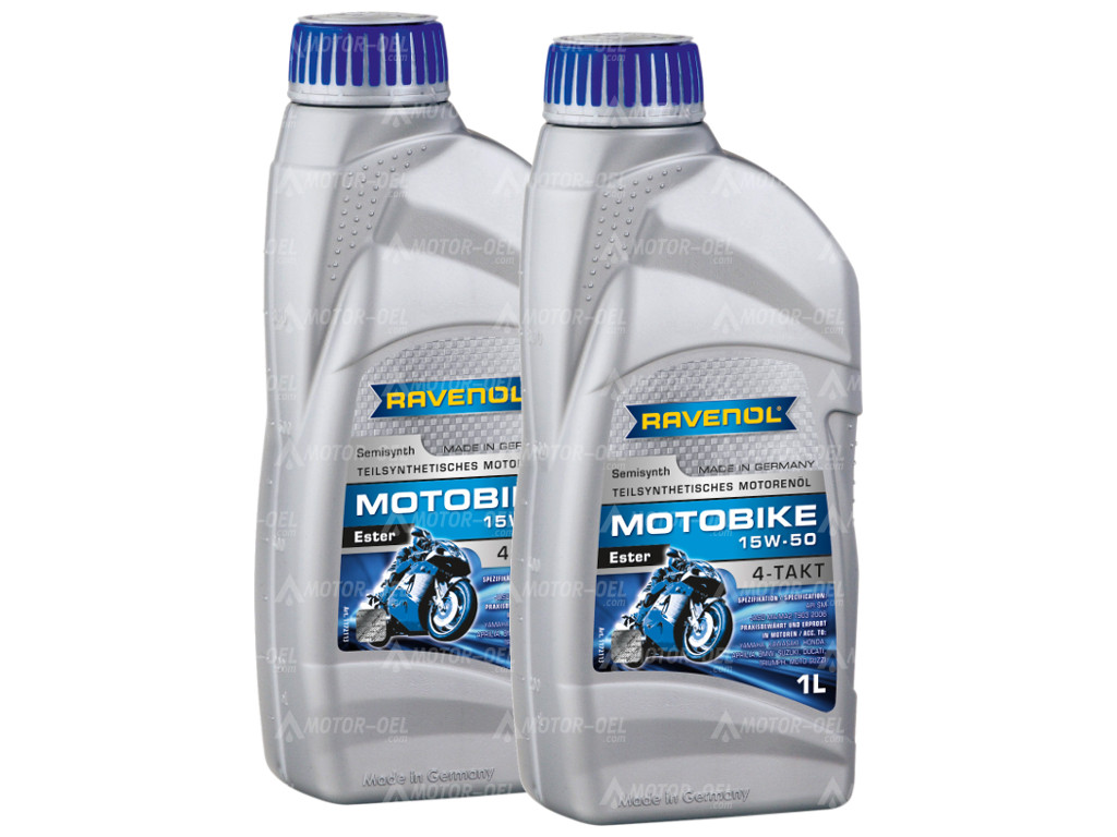 RAVENOL Motobike 4-T Ester SAE 15W-50 2 (2x1) Ltr.