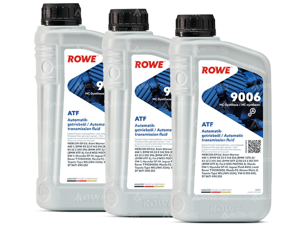ROWE HIGHTEC ATF 9006, 3 Liter (3x1L), 25051 ROWE HIGHTEC ATF 9006, 3 Liter (3x1L), 25051