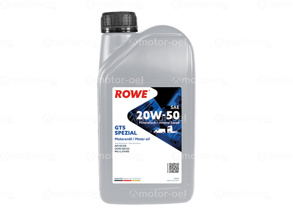 ROWE HIGHTEC GTS SPEZIAL SAE 20W-50, 1 Liter, 20042