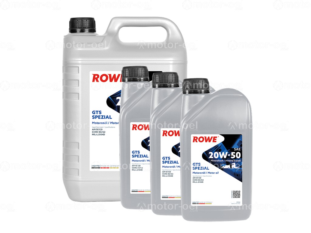 ROWE HIGHTEC GTS SPEZIAL SAE 20W-50, 8 Liter (5L+3L), 20042
