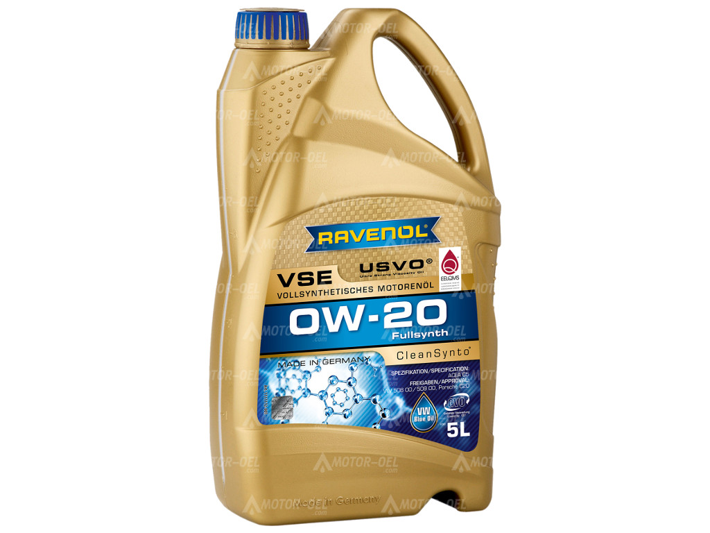 5 Liter RAVENOL VSE SAE 0W-20 Motoröl Made in Germany, 1111112