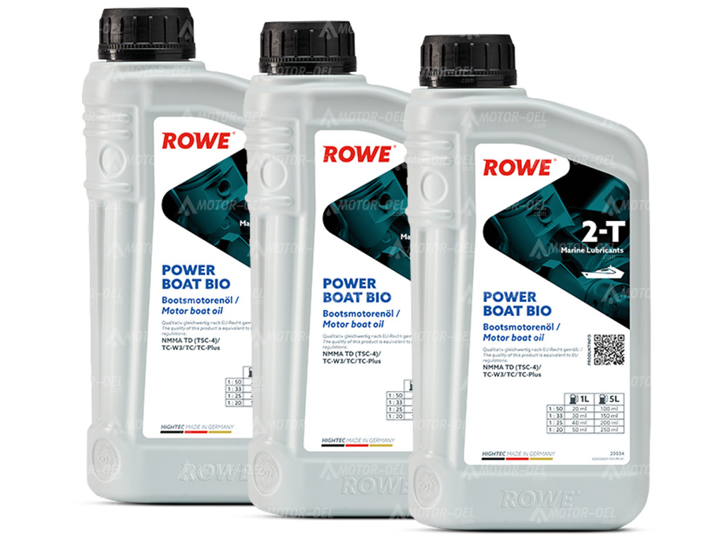 ROWE HIGHTEC POWER BOAT 2-T BIO, 3 Liter (3x1L), 20034 ROWE HIGHTEC POWER BOAT 2-T BIO, 3 Liter (3x1L), 20034