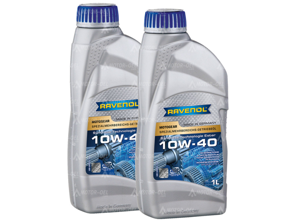 RAVENOL Motogear SAE 10W-40 GL-4 2 (2x1) Ltr.