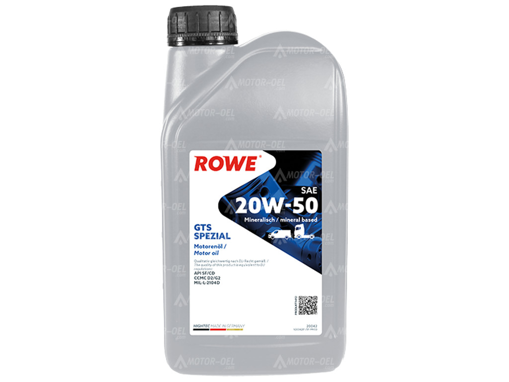 ROWE HIGHTEC GTS SPEZIAL SAE 20W-50, 1 Liter, 20042