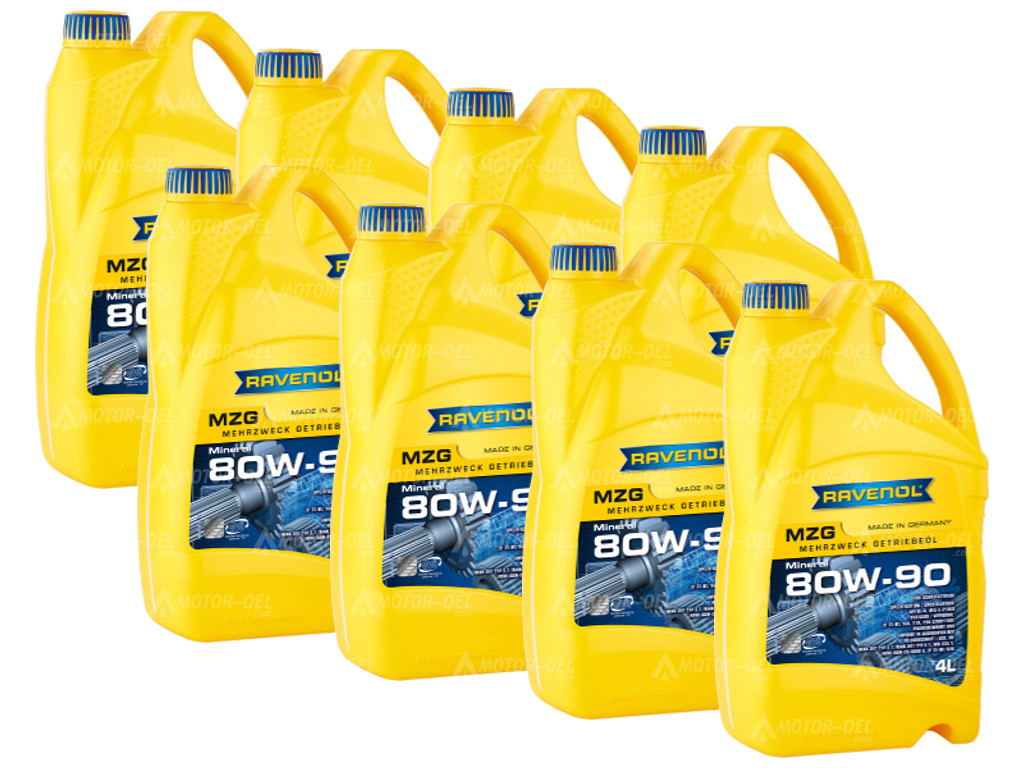 RAVENOL Mehrzweck-Getriebeöl  MZG SAE 80W-90 GL-4, 32 (8x4) Ltr.