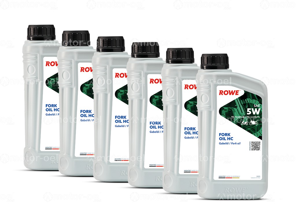ROWE HIGHTEC FORK OIL 5W HC, 6 Liter (6x1L), 30551