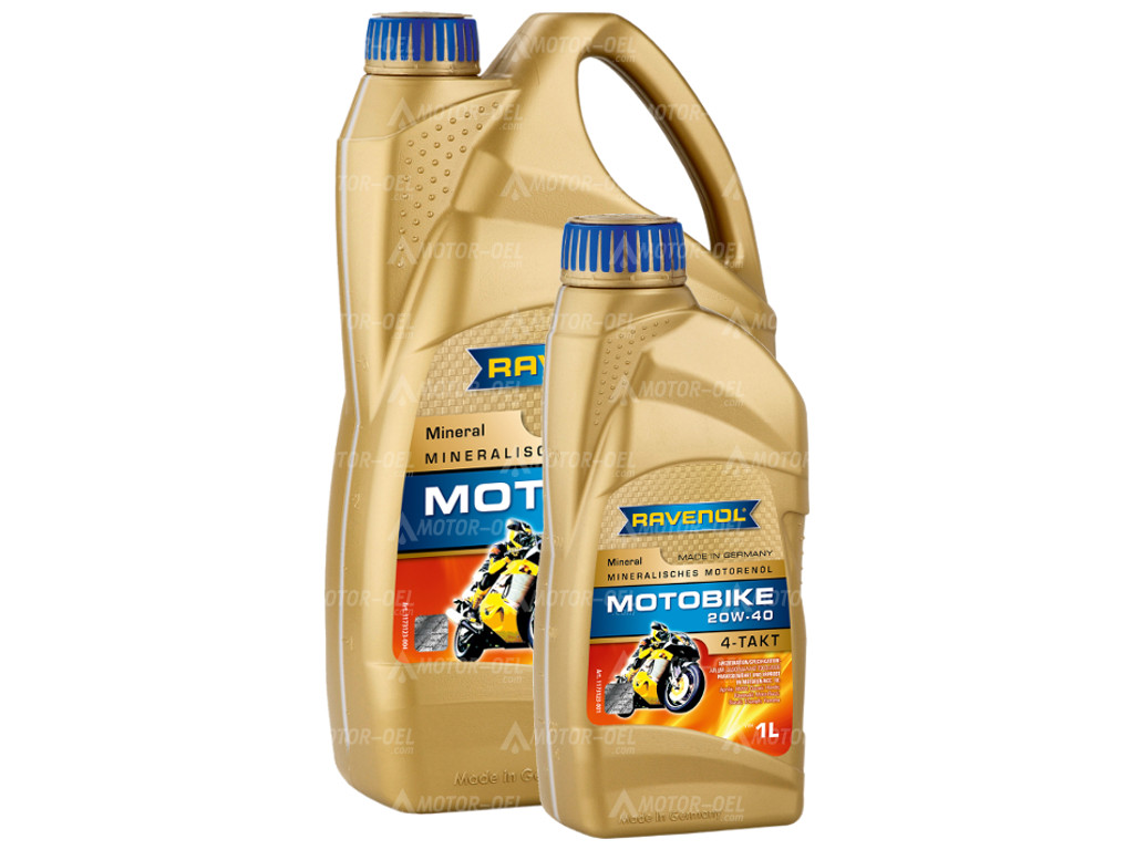 RAVENOL Motobike 4-T Mineral SAE 20W-40 5 (4+1) Ltr.