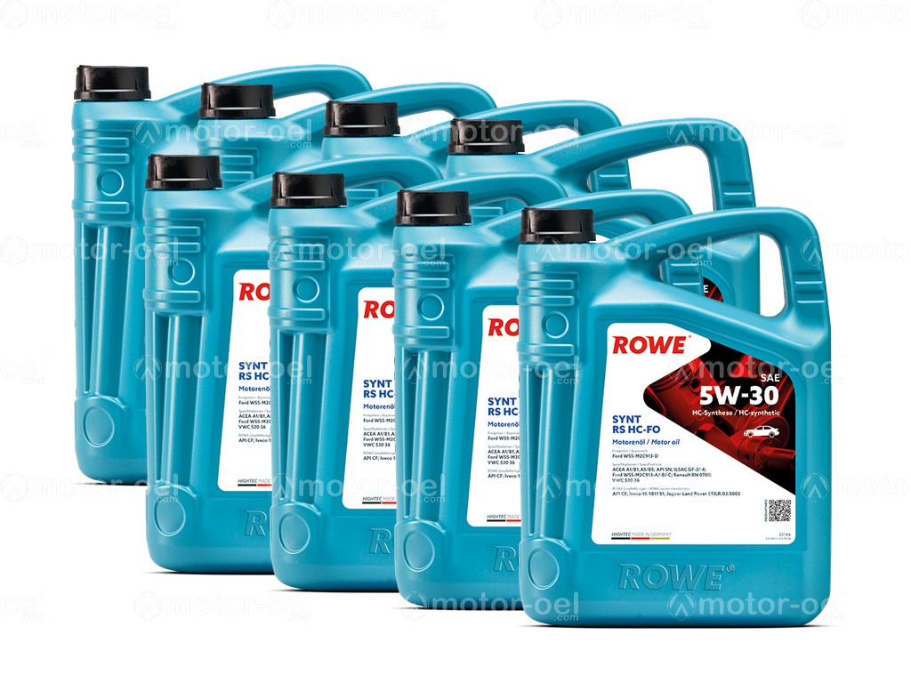 ROWE HIGHTEC SYNT RS SAE 5W-30 HC-FO, 40 Liter (8x5L), 20146