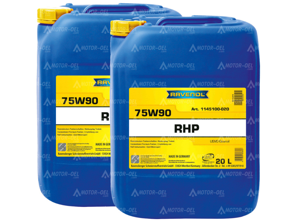 RAVENOL RHP Racing High Performance Gear SAE 75W-90 40 (2x20) Ltr