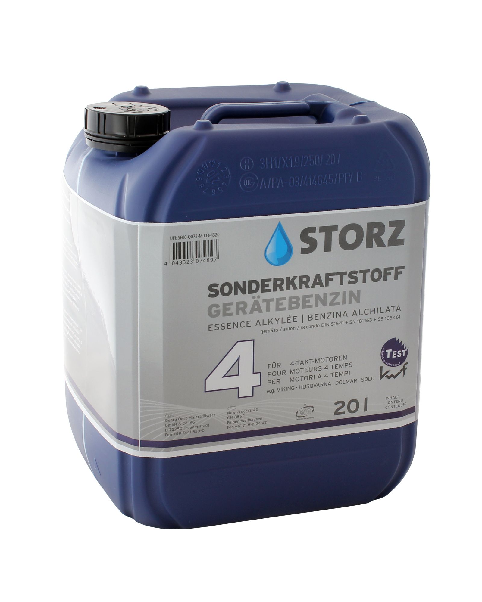 STORZ Sonderkraftstoff / Gerätebenzin 4T, 20 Liter, 29001