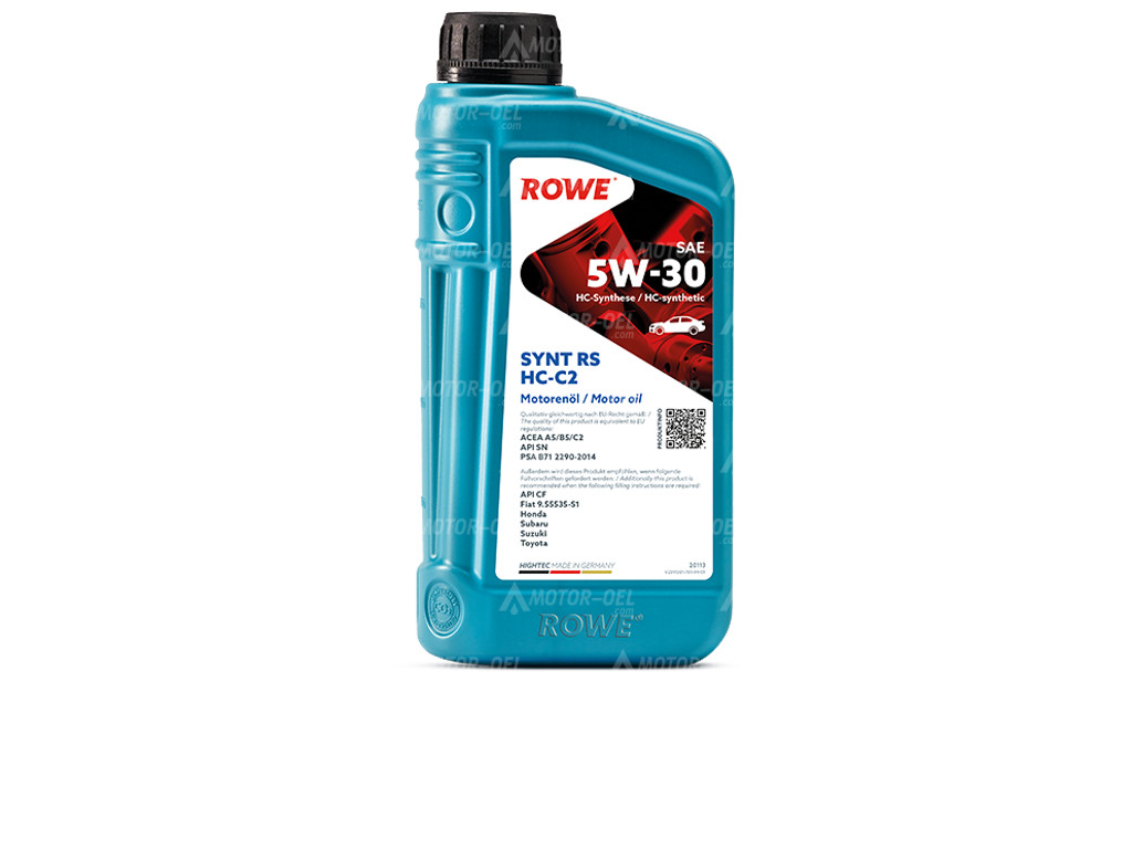 ROWE HIGHTEC SYNT RS SAE 5W-30 HC-C2, 12 Liter (12x1L), 20113