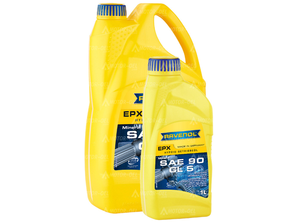 RAVENOL Getriebeoel EPX SAE 90 GL 5 5 (4+1) Ltr.