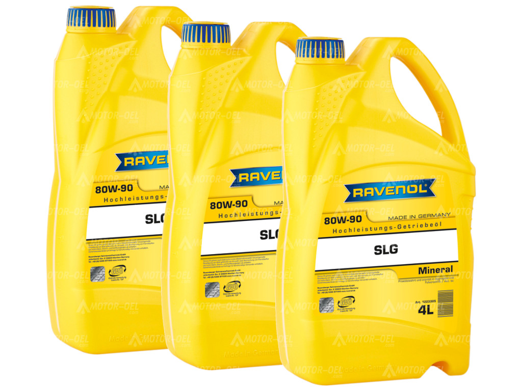 RAVENOL Getriebeoel SLG SAE 80W-90 12 (3x4) Ltr.