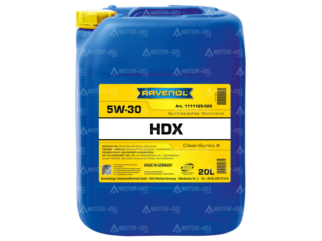 RAVENOL HDX SAE 5W-30, 20 Liter, 1111125