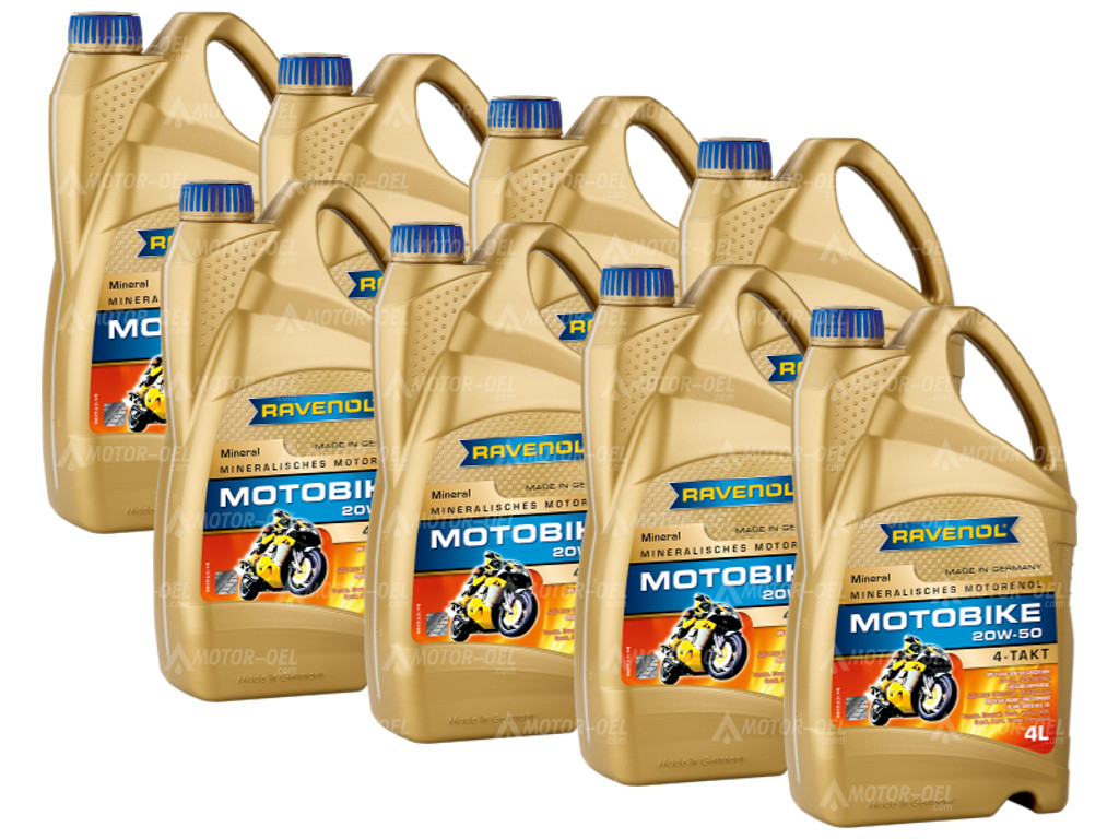 RAVENOL Motobike 4-T Mineral SAE 20W-50 32 (8x4) Ltr. RAVENOL Motobike 4-T Mineral SAE 20W-50 32 (8x4) Ltr.