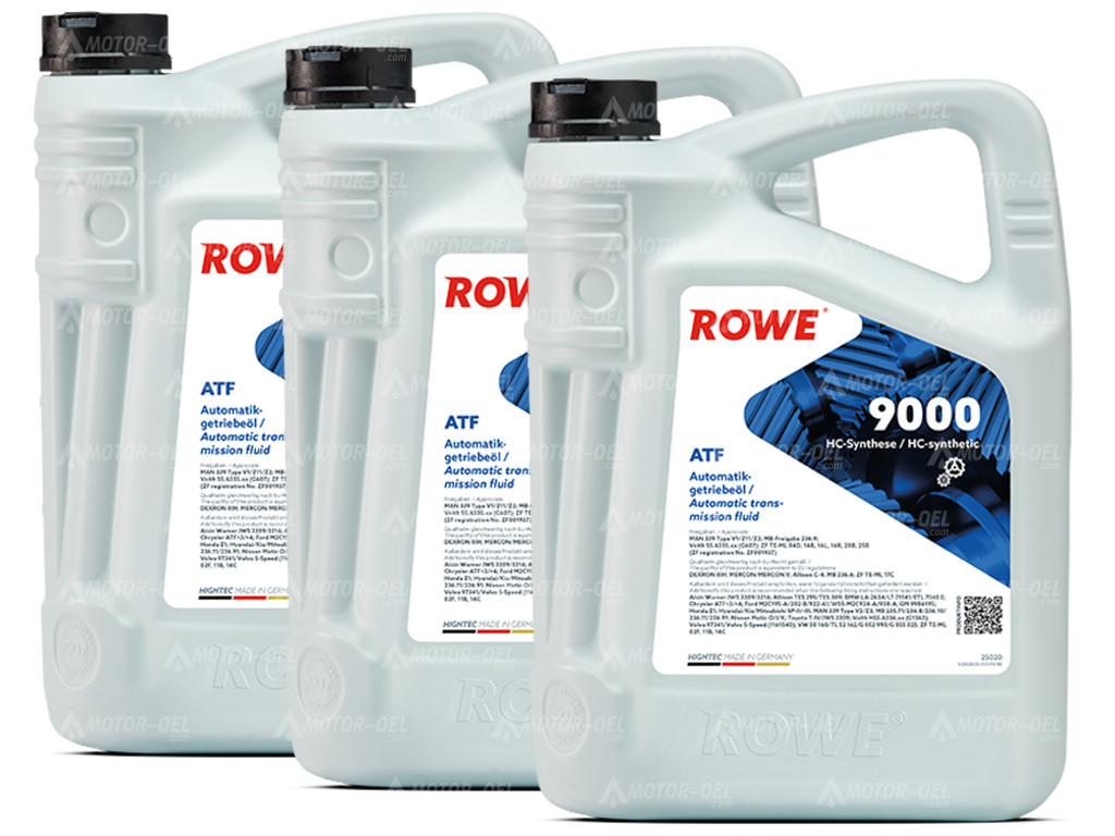 ROWE HIGHTEC ATF 9000, 15 Liter (3x5L), 25020 ROWE HIGHTEC ATF 9000, 15 Liter (3x5L), 25020