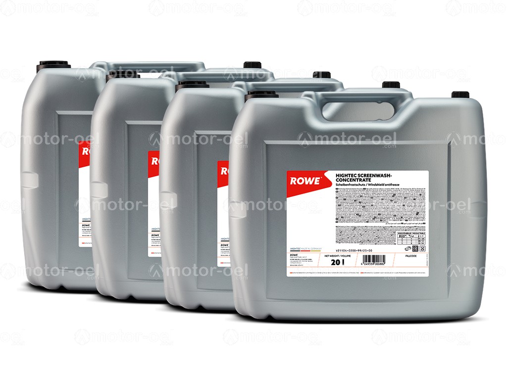 ROWE HIGHTEC SCREENWASH-CONCENTRATE, 80 Liter (4x20L), 21104