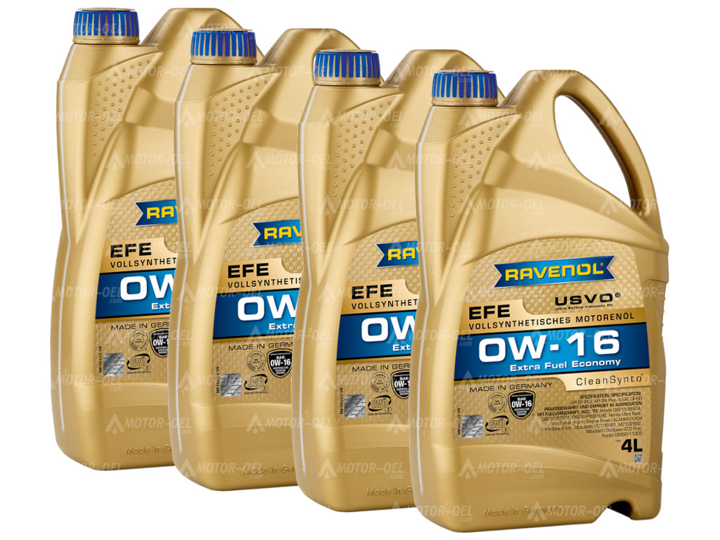 RAVENOL EFE Extra Fuel Economy SAE 0W-16 16 Liter (4x4L) 1111103