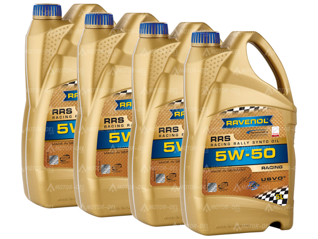 RAVENOL RRS Racing Rallye Synto SAE 5W-50, 20 Liter (4x5L), 1142100