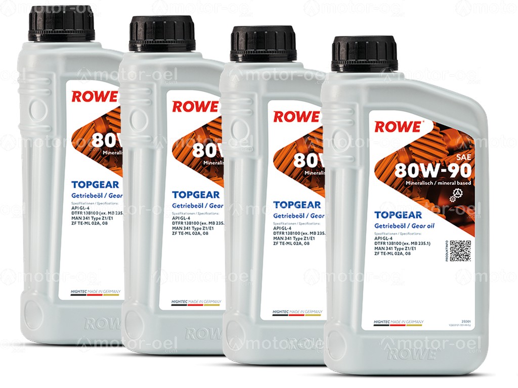 ROWE HIGHTEC TOPGEAR SAE 80W-90, 4 Liter (4x1L), 25001