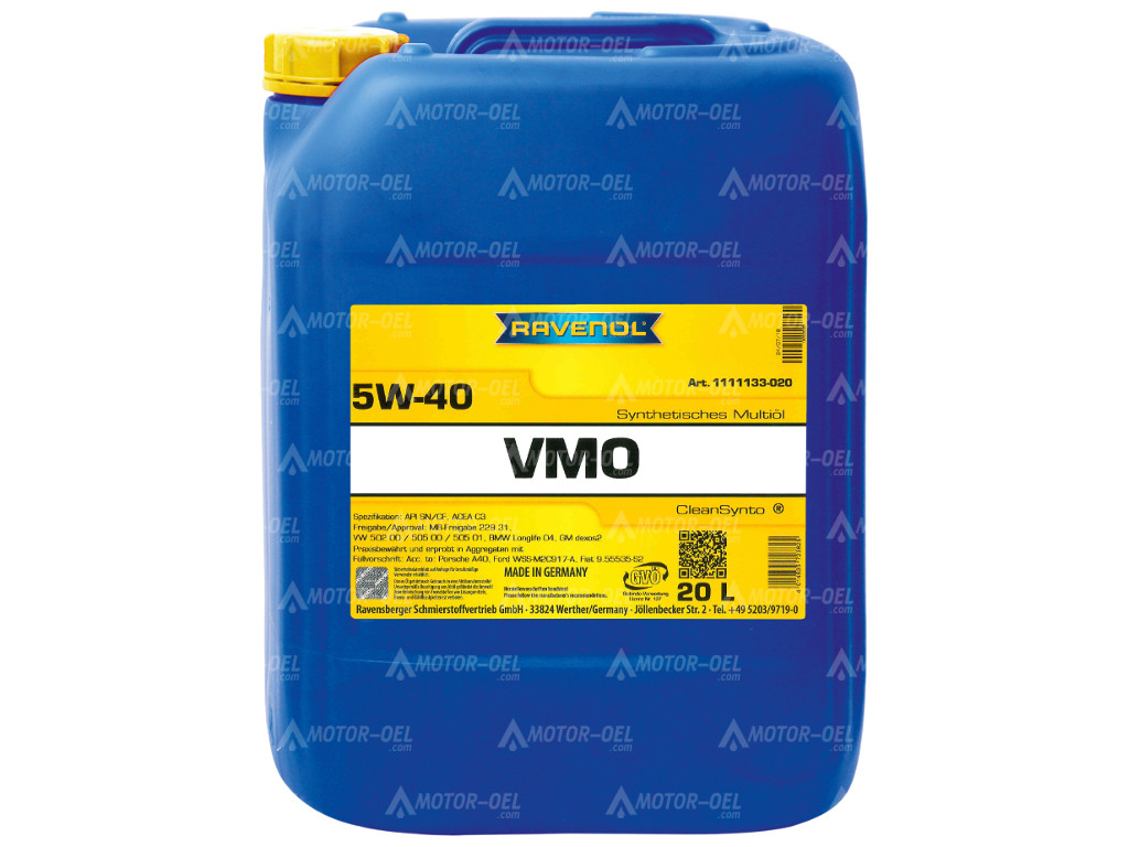 20 Liter RAVENOL VMO SAE 5W-40 1111133