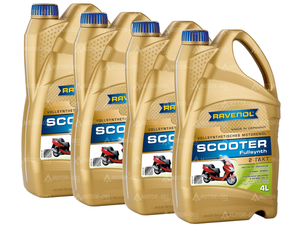 RAVENOL SCOOTER Fullsynth. 2-Takt 16 (4x4) Ltr.