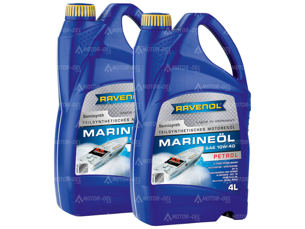 RAVENOL MARINEOIL PETROL SAE 10W-40 8 (2x4) Ltr. RAVENOL MARINEOIL PETROL SAE 10W-40 8 (2x4) Ltr.