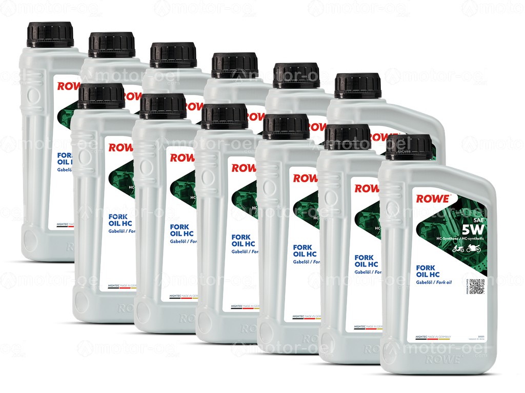 ROWE HIGHTEC FORK OIL 5W HC, 12 Liter (12x1L), 30551