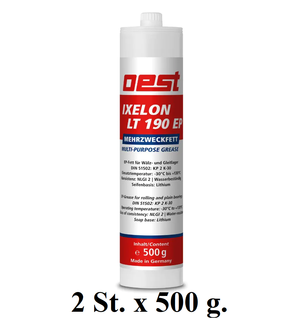 1 kg. (2x500g,) OEST Ixelon LT 190 EP Mehrzweckfett Kartusche 42199