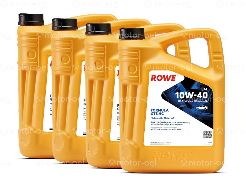 ROWE HIGHTEC FORMULA GTS SAE 10W-40 HC, 20 Liter (4x5L), 20093